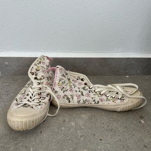 J.Crew classic high-top sneakers in whisp floral